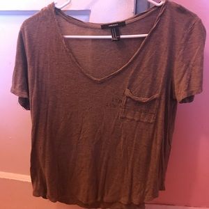 Cropped short sleeve shirt